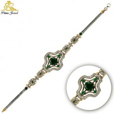 Gümüş Otantik Taşlı Biezik /Bileklik